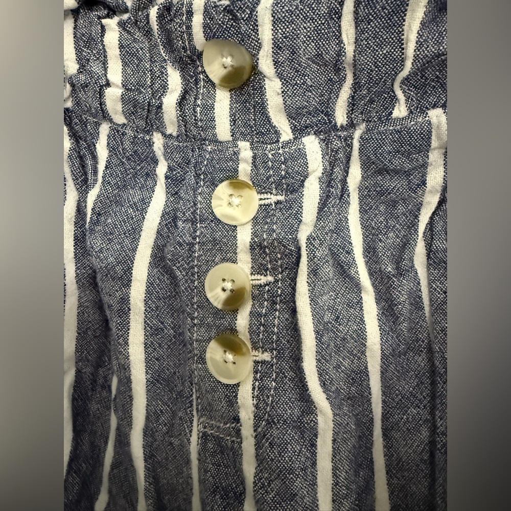 Sincerely Jules Striped Linen Paperbag Shorts - Picture 4 of 10
